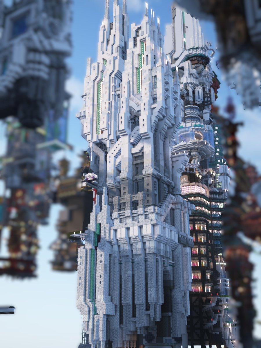 vgmT09's tweet photo. SFの個人エリアで建築しました #minecraft #minecraft建築コミュ #Minecraft違法建築イベ https://t.co/8npzdfXZF8