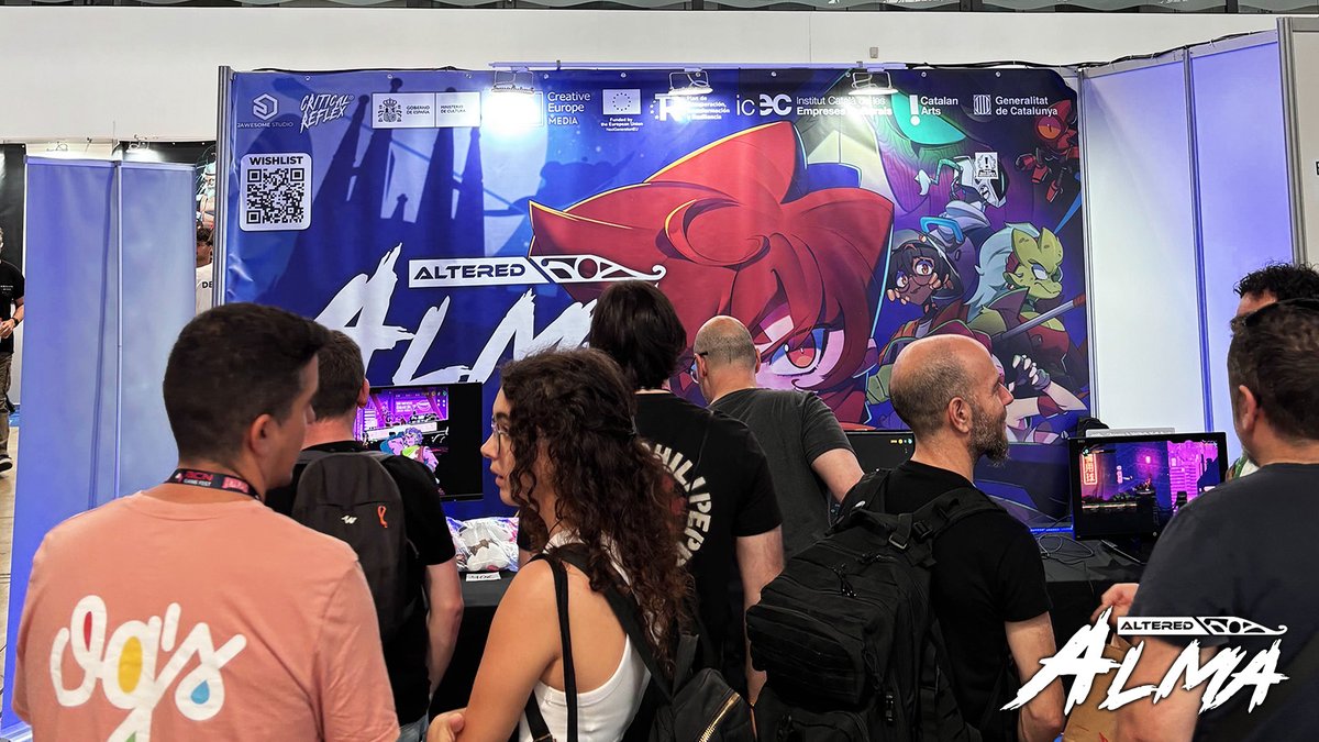 AlteredAlma's tweet image. It&apos;s been an incredible event @bcngamefest ! 🤗
Thank you very much, everybody who came by, said hi and tried out the game with us!🗡️🔥 

#bcngamefest #gamedev #indiegames