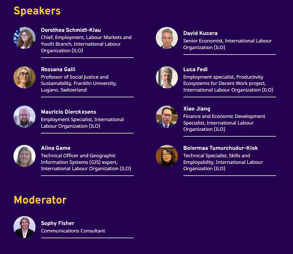 ILO_EMP_Policy's tweet image. Missed the launch of the Global Employment Policy Review (GEPR) 2025? 

Check out highlights from authors of the GEPR here: bit.ly/46Mzov8

#EmploymentPolicies #structuraltransformation #tradeunions #skills #SocialDialogue  #SustainableFinance