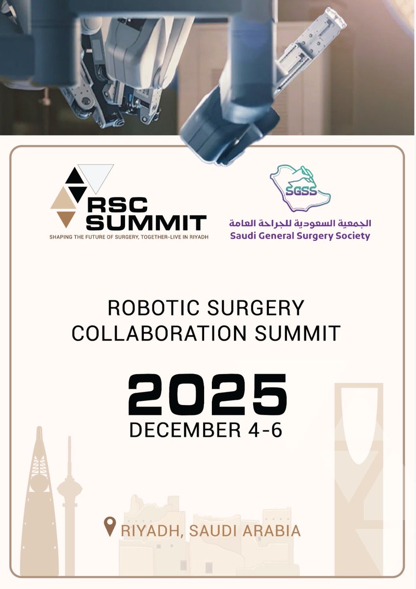 Robotic Surgery Collaboration (RSC) Summit 2025

  For registration: rscsummit.org