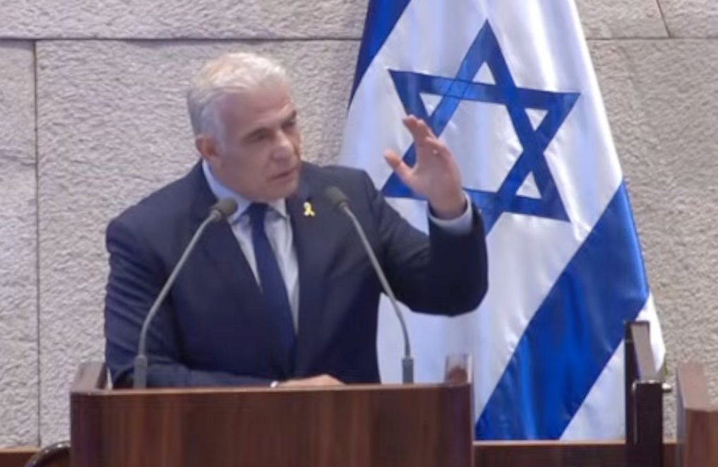 jacobkornbluh's tweet image. Lapid:

&quot;I say to all those who demonstrated against Israel... I am the leader of the opposition, and I tell you, you were deceived.. Now that the war has stopped, you have time &amp;amp; a chance to go and learn the facts. The truth is, there was no genocide, no intentional starvation.&quot;
