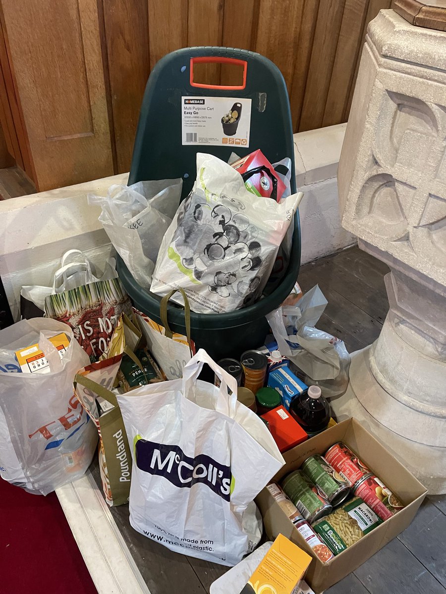 Beautiful decoration and bumper Foodbank Collection at St David’s Groesfaen for Harvest <a href="/TheGarthMA/">The Garth Ministry Area</a> <a href="/ChurchinWales/">The Church in Wales | Yr Eglwys yng Nghymru</a>