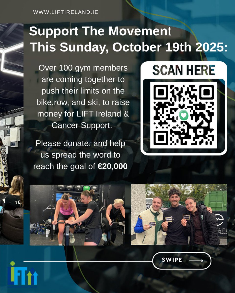 LiFTIreland's tweet photo. This Sunday, Joanne, Hannah, Sarah-Lyn and Leah from the LIFT Team are joining the EXCAPE Gym community to push themselves to their limits 💪

Raising funds to  help us keep building stronger young people and real change. 💛

 👉 Donate today https://t.co/FLkHwd075E https://t.co/ACsp5YIUYZ