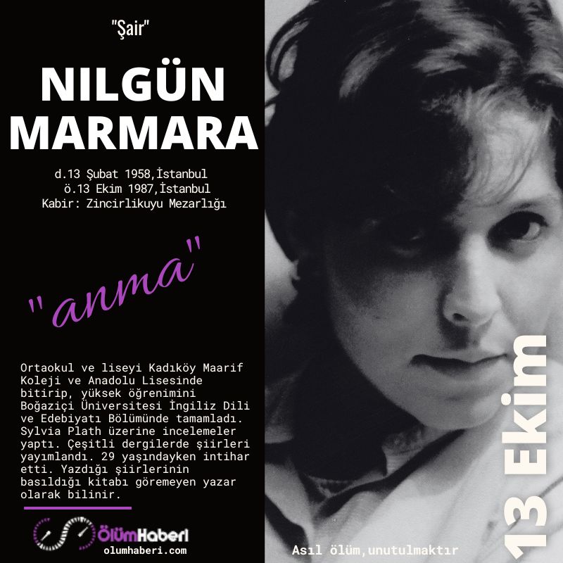 OlumHaberi's tweet photo. GÜNÜN ANMALARI.. (13.Ekim)
Mahmut Tali Öngören
Nilgün Marmara
Selim Turan
https://t.co/mHRZXAkEsq
#İstanbul #vefat #anma #tarih #CahitSıtkıTarancı #CevatSakirKabaagaclı #KamranYuce #MahmutTaliOngoren #NilgünMarmara #SelimTuran #yazar #sinema #ressam #besteci #tarih #TRT https://t.co/WQ96HJ5Qm4
