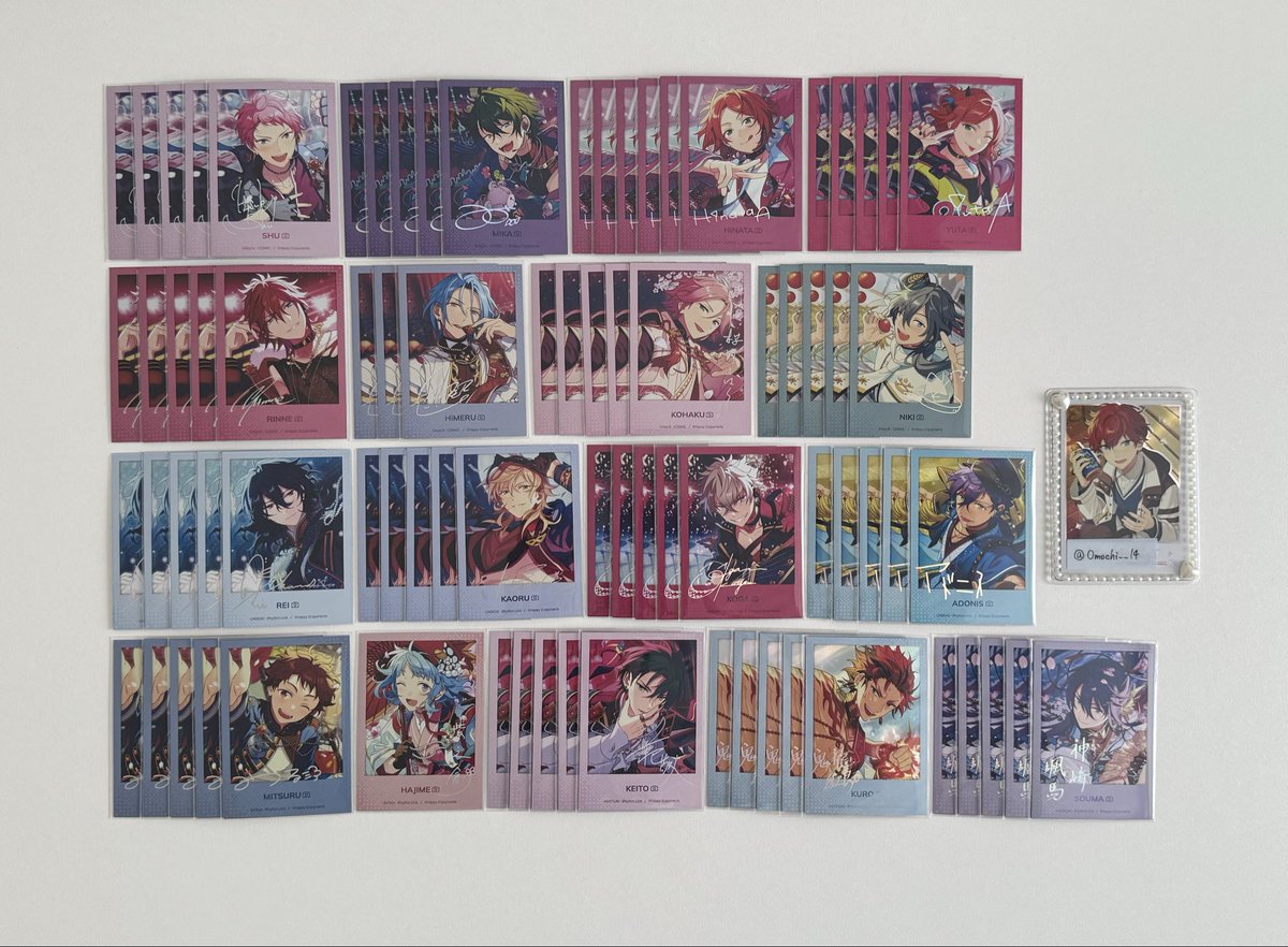 Omochi__14's tweet photo. 【交換】 あんスタ 中国 星幻時序 ポラロイド チェキ ぱしゃっつ

譲：画像参照

求：同異種一彩 or かかった金額＋送料

✧一部交換優先
✧譲渡の場合PayPayのみ

お気軽にお声掛けください🧸 https://t.co/jRMWZQgGl9