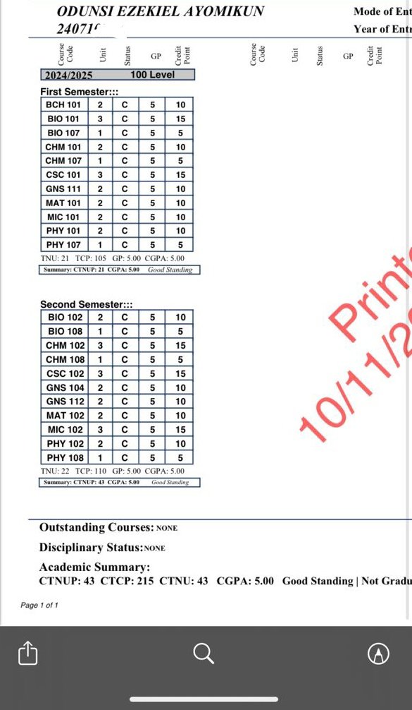 odunsi__'s tweet photo. after 3 JAMBs and a very tearful 2024, I'm officially a preclinical student. 
LASUCOM, here I come 😝 https://t.co/2miKMiXYCo