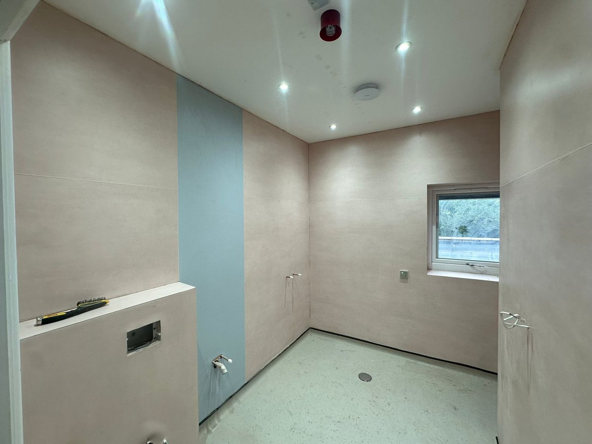 bossflooring's tweet photo. Recent completion of PVC wall cladding with welded joints to this beautiful new Care home in the Midlands. https://t.co/Sqf8fnN6Qu