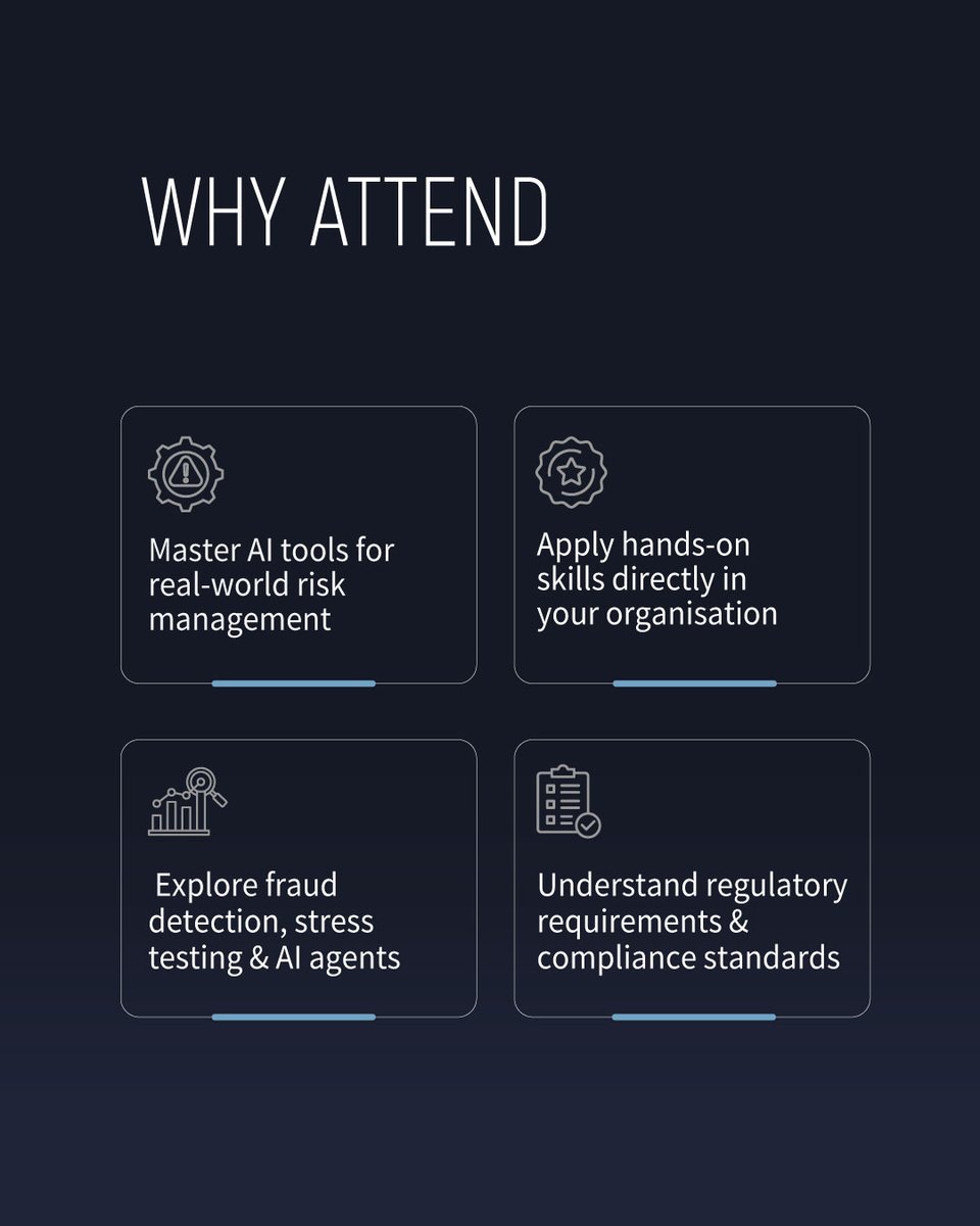 TheBIBF's tweet photo. Join the exclusive BIBF x PRMIA Masterclass (3–5 Nov) led by Justin C. McCarthy, CEO @PRMIA. Learn how to apply AI to enhance risk analysis, fraud detection & compliance. Limited seats - book now: https://t.co/m5LTEmCkRv
#BIBF #PRMIA #AI #RiskManagement https://t.co/doa8dilmAm