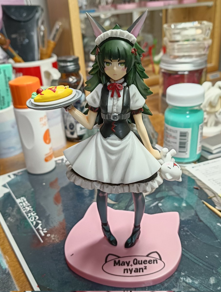 1/10メイド真帆先輩、ついに完成しましたヽ(｀▽´)/
めっちゃ可愛い！！！
#シュタゲゼロ　#比屋定真帆