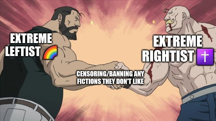 Espiritu (@otakuespiritu) on Twitter photo This meme I posted sparked a firestorm, and the person who attacked me proved it right!
They admitted they want to censor and control what you see based on their values, threatening punishment for not following their rules.
The same people who opposed DEI and "woke" policies in This meme I posted sparked a firestorm, and the person who attacked me proved it right!
They admitted they want to censor and control what you see based on their values, threatening punishment for not following their rules.
The same people who opposed DEI and "woke" policies in