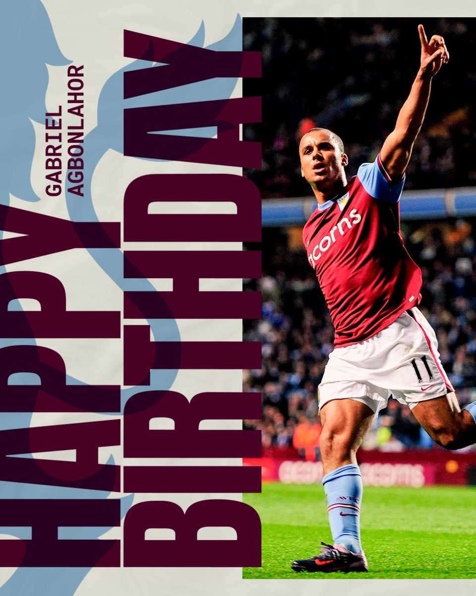 AVFCOfficial's tweet image. Happy birthday to former striker, Gabby Agbonlahor 🎉