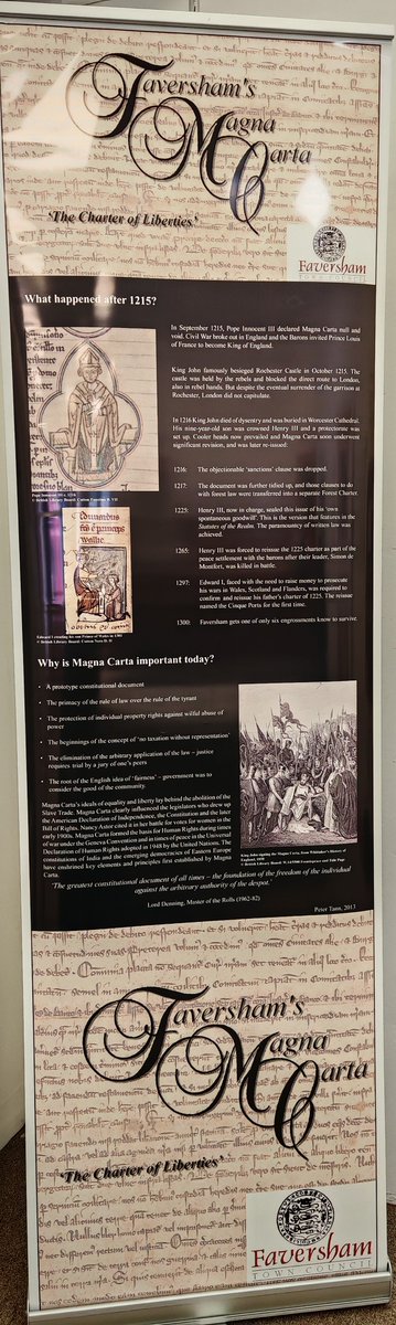 If you missed our additional exhibition during the 'Medieval and Tudor Faversham' event, we are sharing them for you to peruse at your leisure.

#favershamcharters #magnacarta