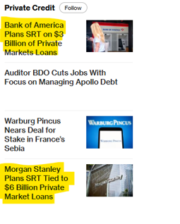 BTA_Binary_Tree's tweet image. suddenly private credit is no longer hot. SRT = significant risk transfer (a synthetic way to reduce risk while still holding the loan on the balance sheet)
#privatecredit #credit $HYG $JNK #bonds