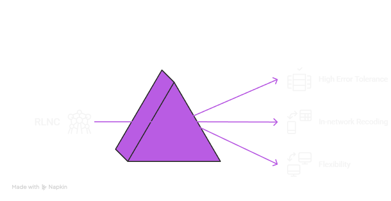 ahmtmchtky's tweet image. Hello everyone,
Let’s break down how Random Linear Network Coding (RLNC) compares to traditional error correction methods and why it’s a game changer for Web3 & modern networks.
🔹What is RLNC ?
Random Linear Network Coding (RLNC) is a network coding technique that transmits…