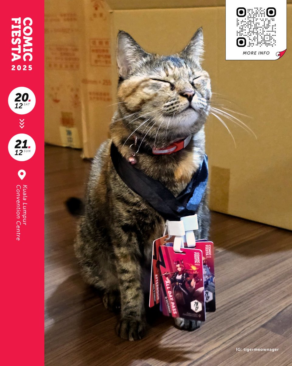 comicfiesta's tweet image. We are pleased to announce the info for Comic Fiesta 2025 Passes! Collectible RFID cards are back and our experienced meowdel is also back for the 2025 season! More info available at ticketing.comicfiesta.org
#comicfiesta2025 #cf2025 #tigermeownager