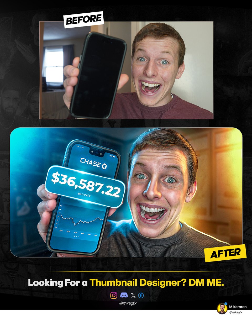 MKAGFX's tweet image. Recent Thumbnail Design 🎩🪄

DM open for commissions. 📥

#Youtubethumbnaildesign #thumbnaildesigner