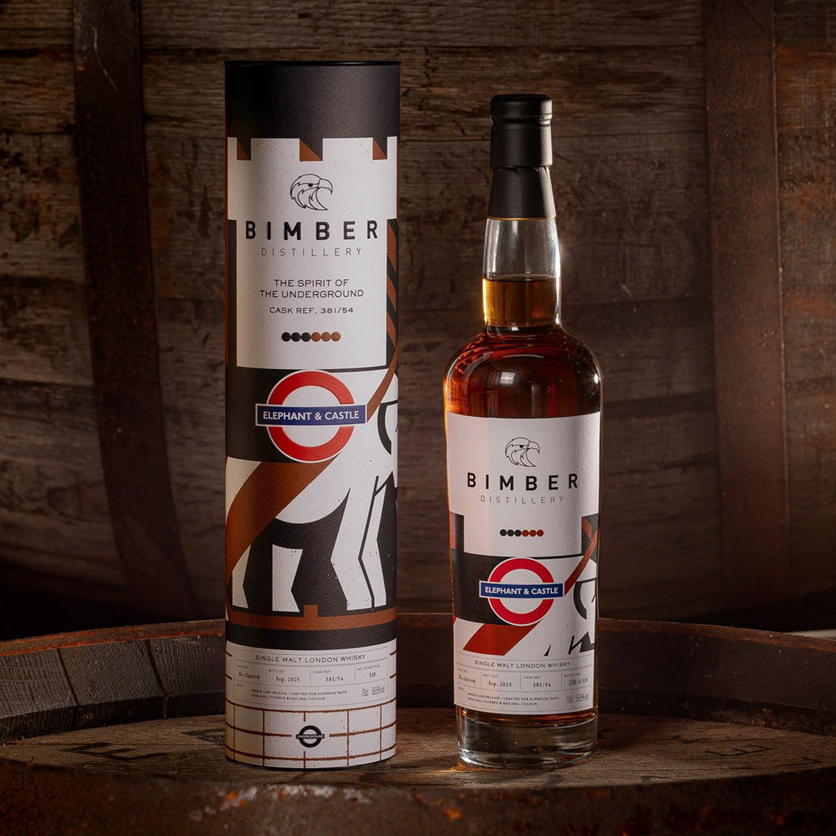 BimberLondon's tweet photo. The Spirit of the Underground- Elephant and Castle available via a ballot on our The Spirit of the Underground website. This exceptional single cask release has been additionally matured in a Re-Charred Cask and raises a toast to Elephant and Castle station.
#bimberdistillery https://t.co/rsSGvoc1fB