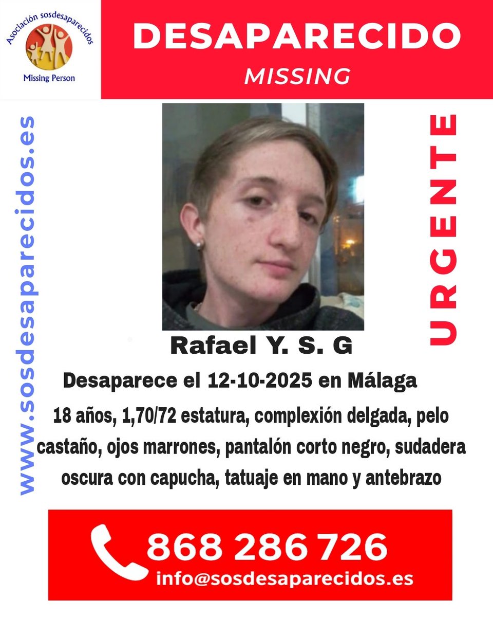 ALERTA DESAPARECIDOS (@sosdesaparecido) on Twitter photo 🆘 DESAPARECIDO
#sosdesaparecidos #Desaparecido #Missing #España #Málaga
Síguenos <a href="/sosdesaparecido/">ALERTA DESAPARECIDOS</a> 🆘 DESAPARECIDO
#sosdesaparecidos #Desaparecido #Missing #España #Málaga
Síguenos <a href="/sosdesaparecido/">ALERTA DESAPARECIDOS</a>