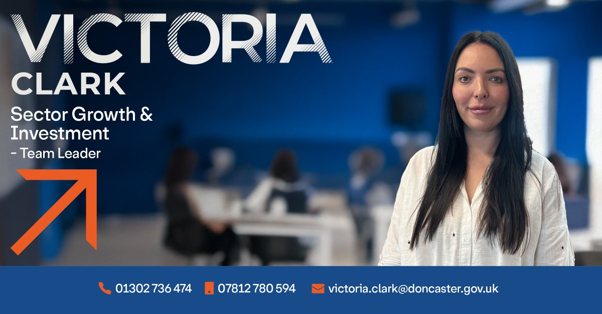 Introducing our Investment Officer for Retail and Leisure - Vicky Hazlett.

If you're in the in the Retail or Leisure sector and thinking of relocating/expanding in #Doncaster — Vicky is here to help.

Contact 01302 734394 or email: vicky.hazlett@doncaster.gov.uk

<a href="/MyDoncaster/">City of Doncaster Council</a>