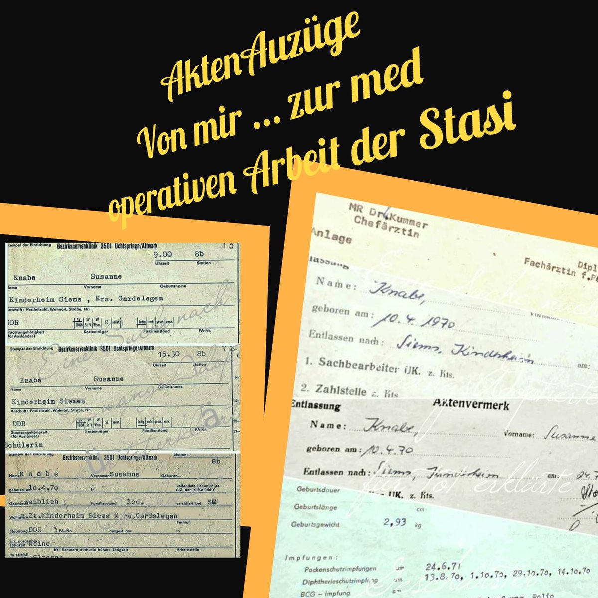 KnabeSanny's tweet image. Eltern sind tot, Familie hast du NICHT" !
#DDR #Erinnerungen @KnabeSanny
#DDRmemories
#DORginalDocuments #KnabeSanny
#TimeWitnessDocuments #Forcedadoption
#Gardelegen