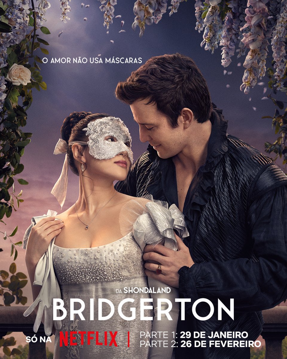 NetflixBrasil's tweet image. Me sinto pronta para esse casal.

Bridgerton, 4ª temporada.
Parte 1: 29 de janeiro.
Parte 2: 26 de fevereiro.
