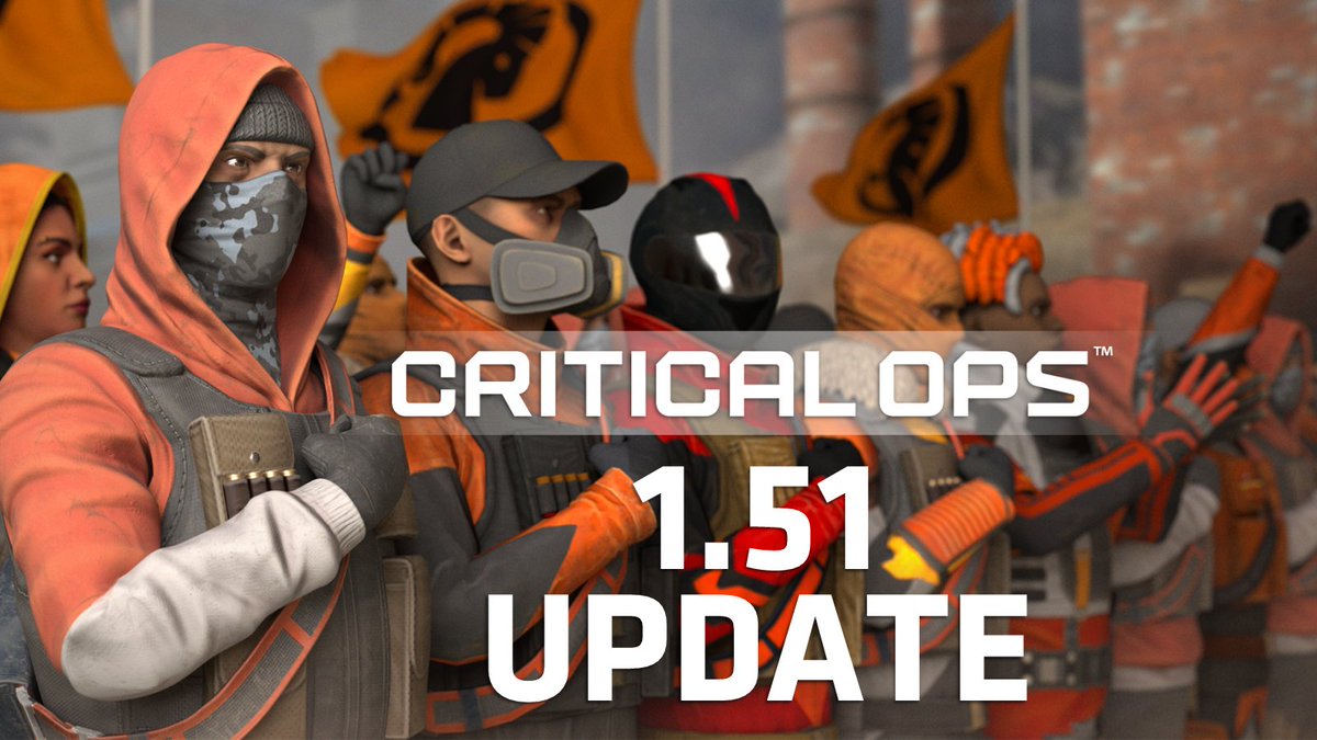 Update 1.51.0 is live! 🎉

Celebrate 10 years of Critical Ops with Anniversary 2025 and the new FFA mode on Gridlock, plus updates to maps, utilities, audio, and more!

Full patch notes: criticalopsgame.com/news/patch-1-5…

#CriticalOps #MobileFPS