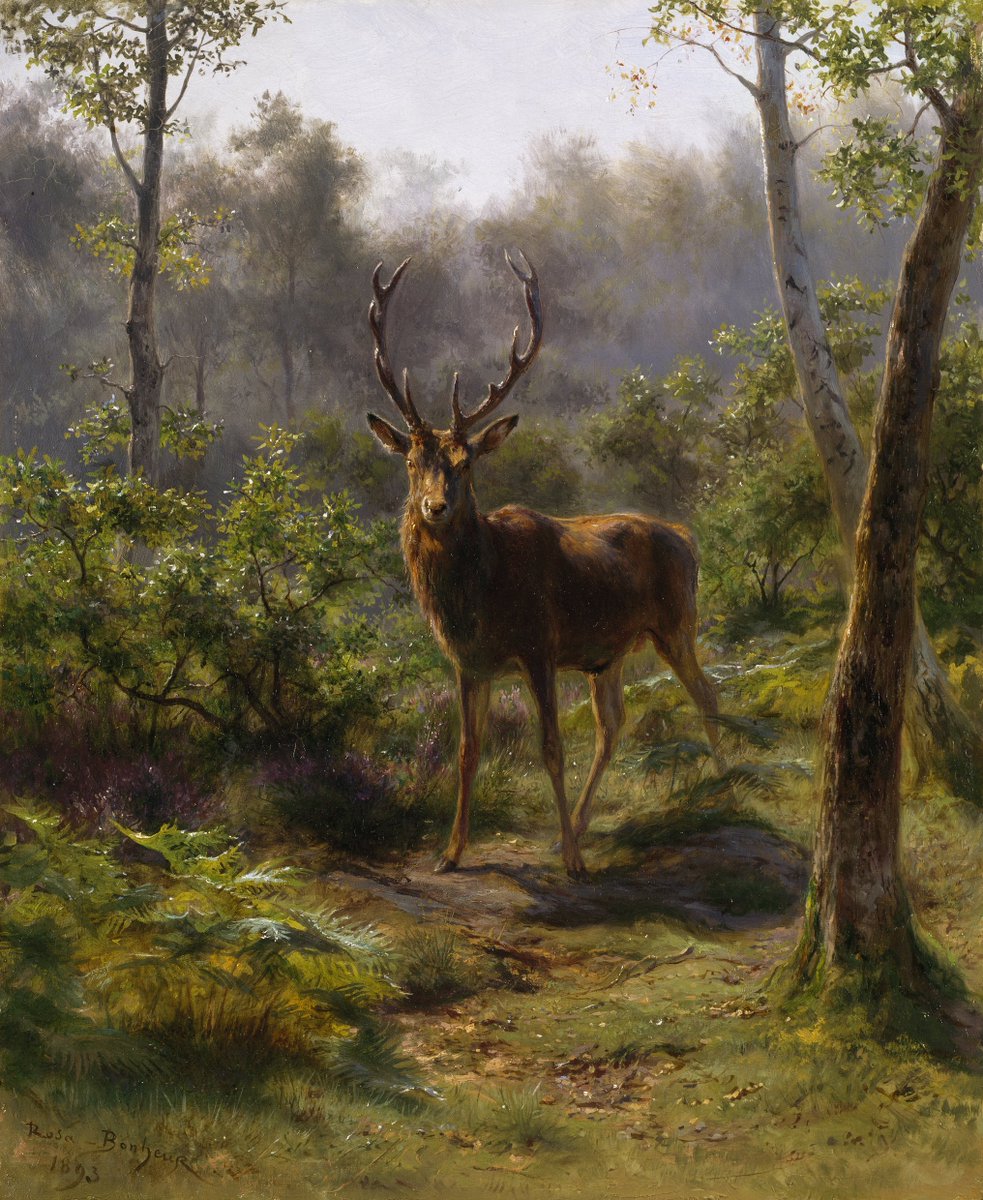 A Stag by Rosa Bonheur 1822-1899