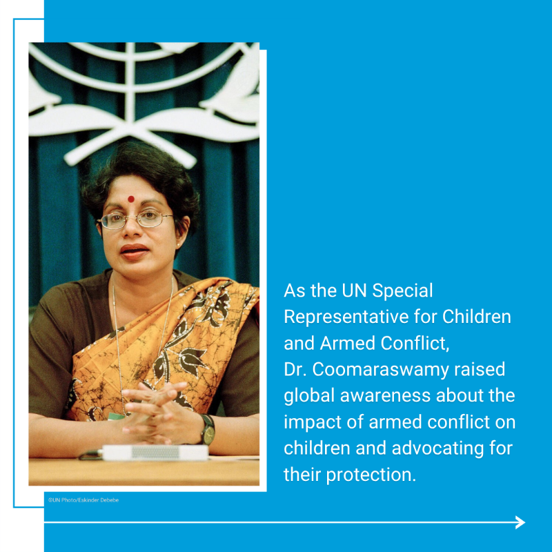 UNSriLanka's tweet photo. One of the many Sri Lankans of the UN🇺🇳, Dr. Radhika Coomaraswamy is a human rights advocate who has helped strengthen UN’s capacity to protect vulnerable populations, hold perpetrators accountable & inform policy that continues to make a lasting impact.
#OurUN #අපේUN #எங்கள்UN