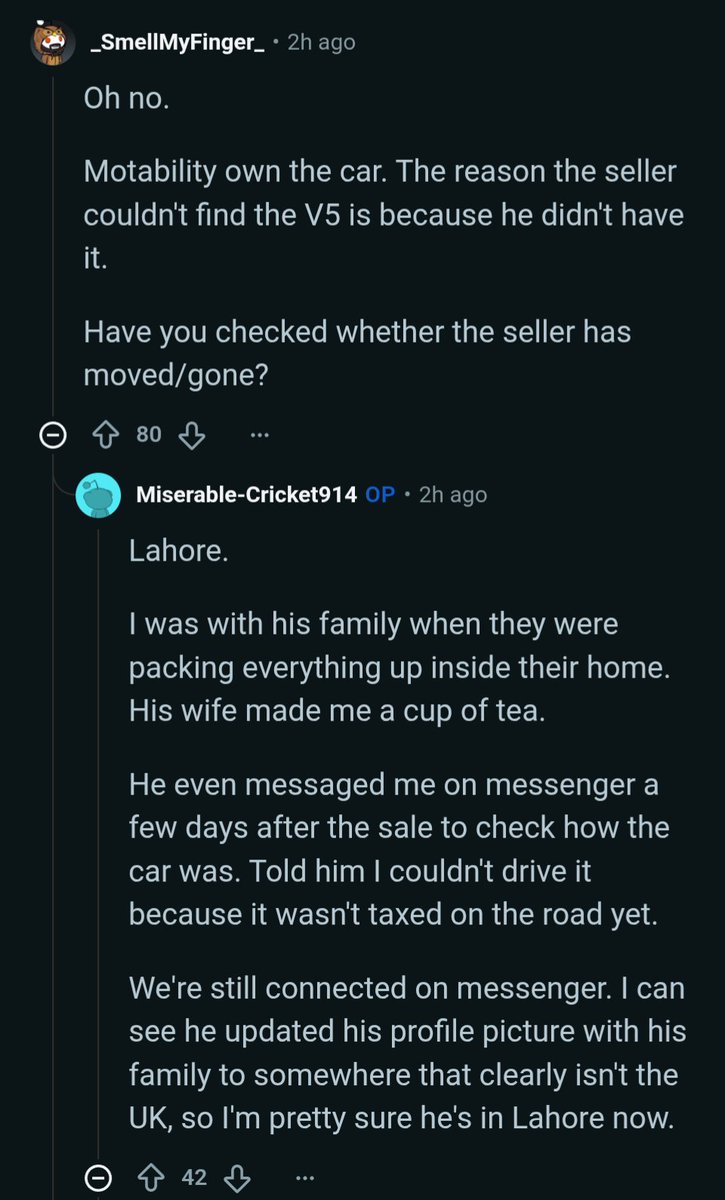 Britain's lax immigration system combined with generous benefits creates huge incentives for fraud.

Here, a Pakistani migrant somehow obtained a taxpayer funded Motability car, which he sold fraudulently before fleeing to Lahore.