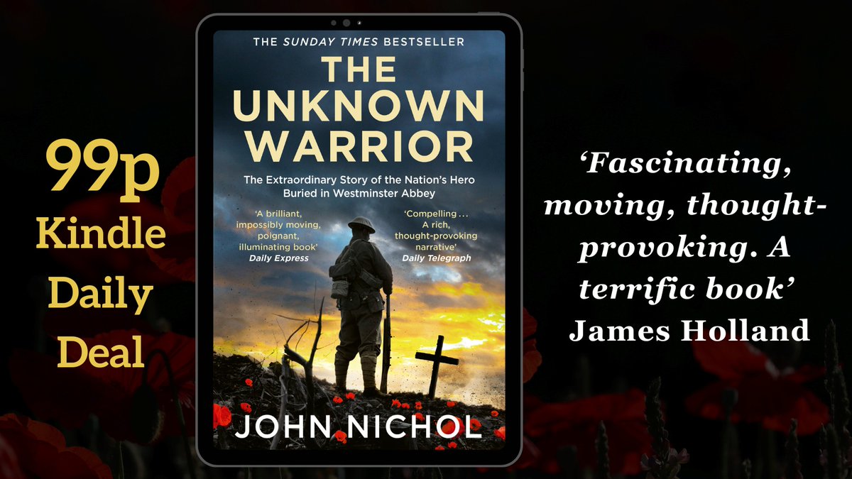 The paperback of THE UNKNOWN WARRIOR (new cover &amp; subtitle) is out tomorrow.
ANNNNd, very special deal for today ONLY, if you are a Kindle reader... it's a MERE 99p!🍻🍻
RT for chance to win a signed HARDBACK copy!