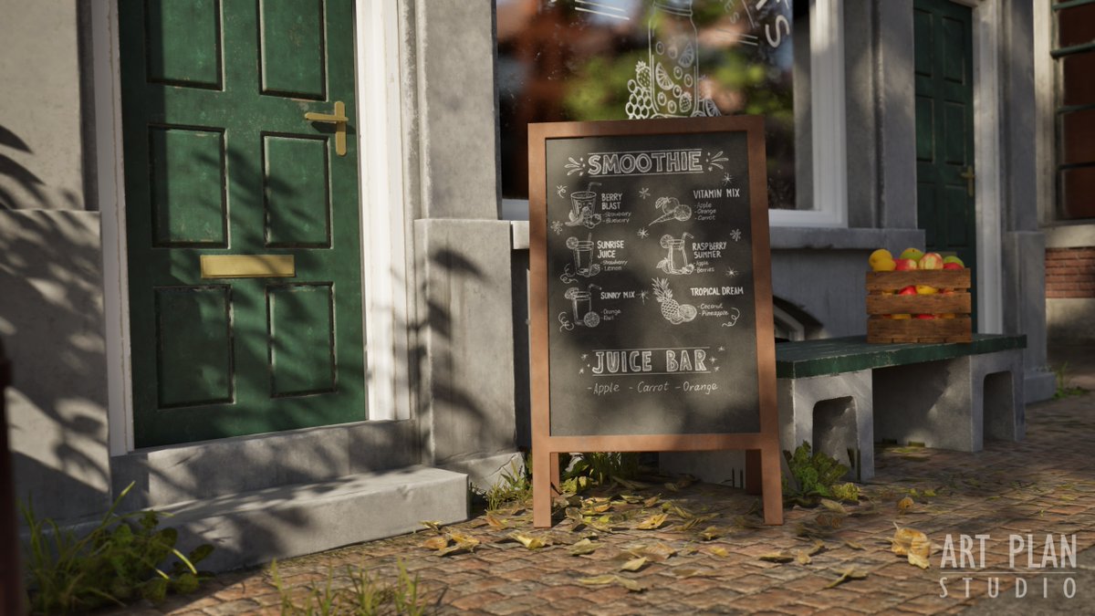 Vladsova9's tweet image. Our take on an Amsterdam canal street. Modeling in Blender, textures in Substance, scene in UE5. artstation.com/artwork/DLqeKE
#UnrealEngine #Blender #EnvironmentDesign #3DArt #3DModeling #UE5 #videogames #Architecture