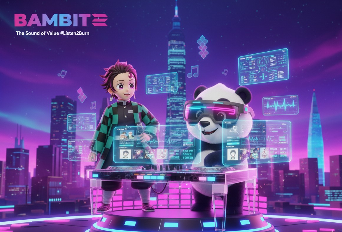 What if your favourite band was a group of cute pandas... and you could actually benefit from their success just by being a fan? 🐼🎵
It's happening on Solana.
Let's talk about <a href="/BambitzRecords/">Bambitz Records</a> and their panda revolution. 👇👇