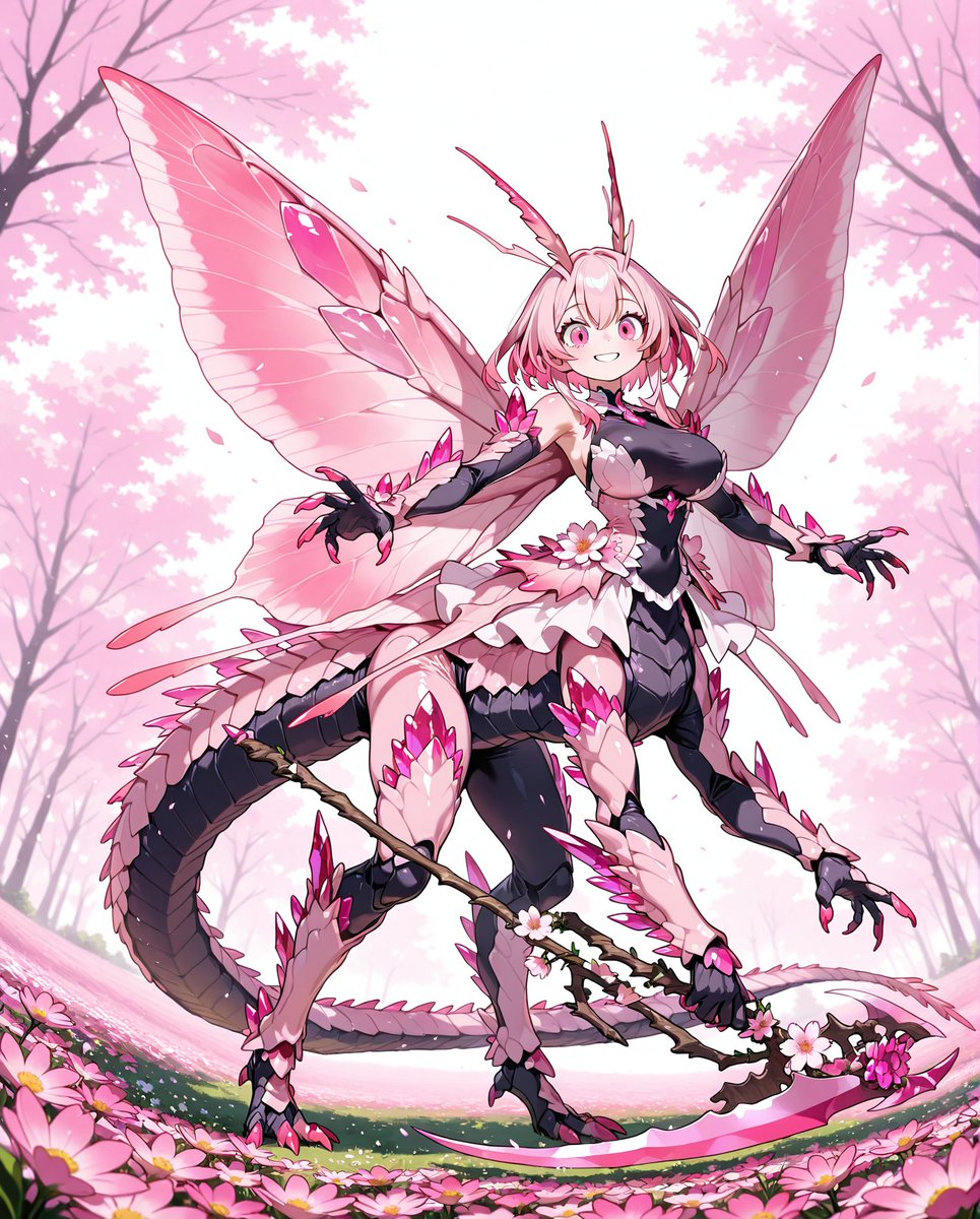 ハナカマキリ娘ちゃん
#クリスタルドラゴン娘 
#CrystalDragonGirlAI