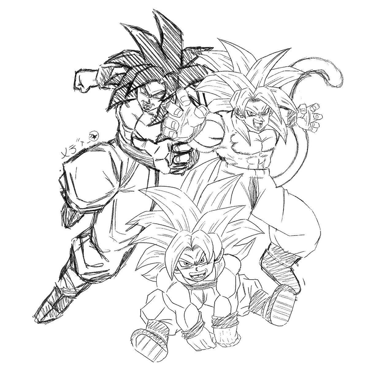 Medoc_Saiyajin's tweet image. Yoshaaa la team Z !
Sortant enfin de dépression je m'y remets ☀️☀️☀️
Petit brouillon en cours sur Clip Studio Paint
#Ssj4 #goku