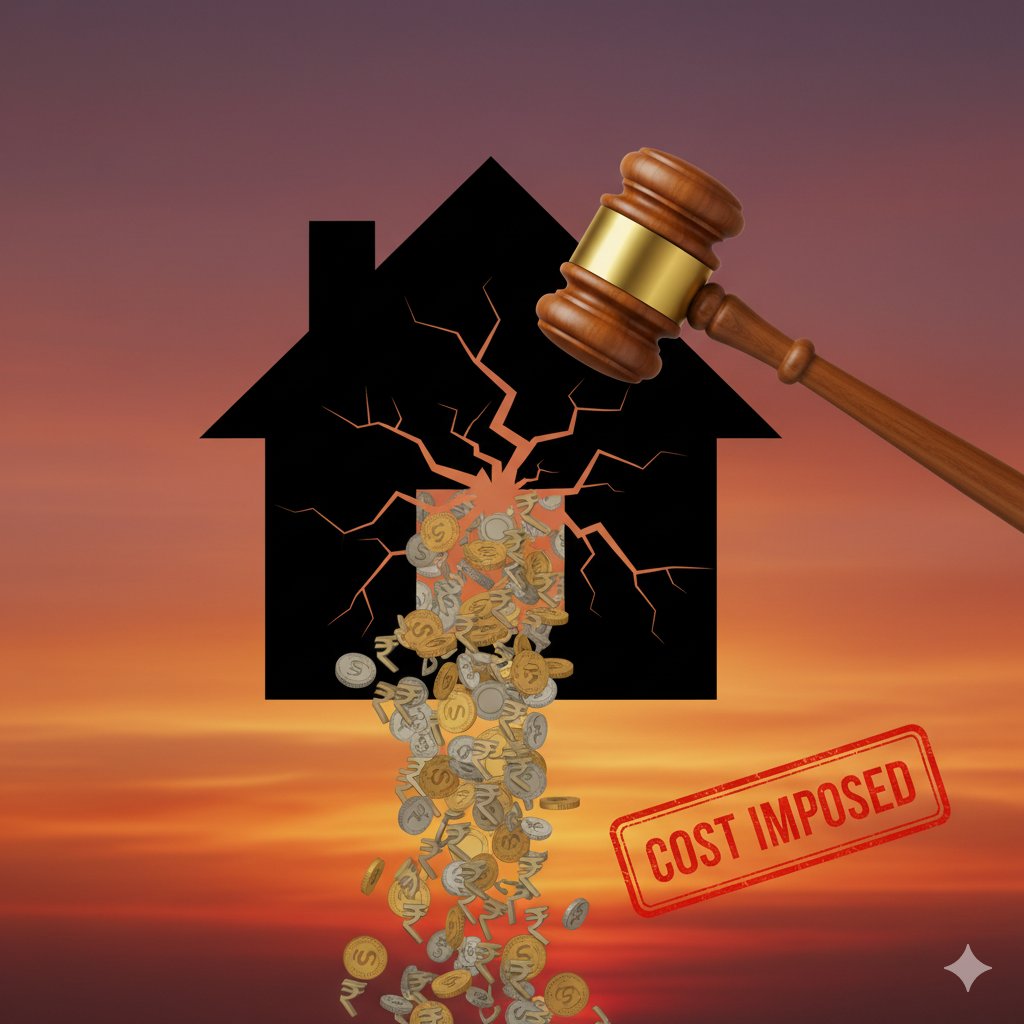 anganasarmah's tweet image. SC slaps a plaintiff with ₹10 lakh cost for refusing to vacate property after taking ₹2 crore compensation, calling it a misuse of the court. If you accept compensation, act on it. Misbehavior won’t pay. 

#LegalTwitter #SCJudgment #PropertyLaw