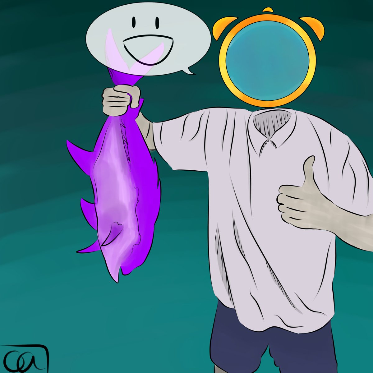 DespairScout's tweet photo. Keito(oc) goes fishing! https://t.co/RVVfmtXcou