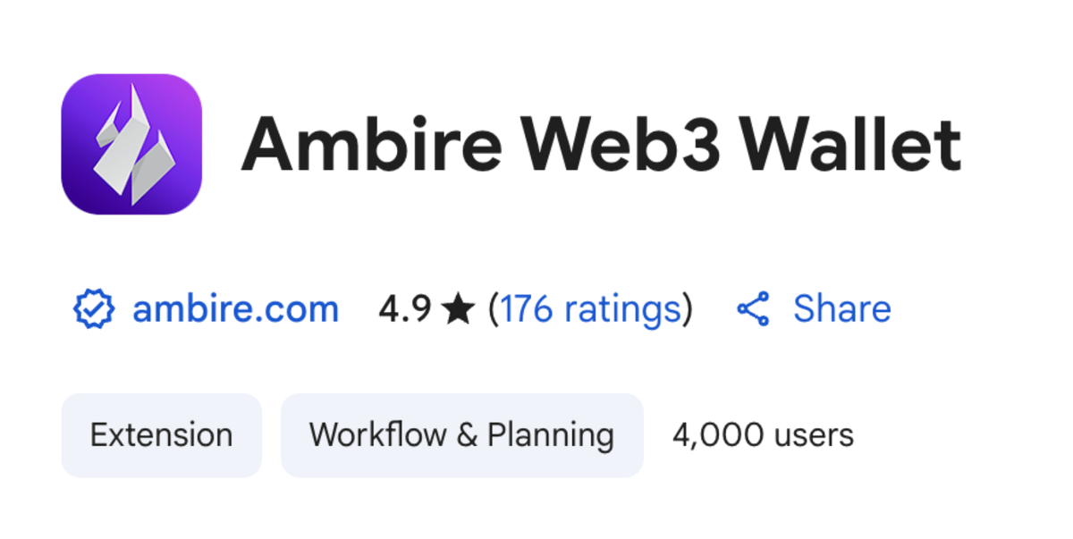 ambire's tweet image. 4,000 active Ambirers strong and growing 💜