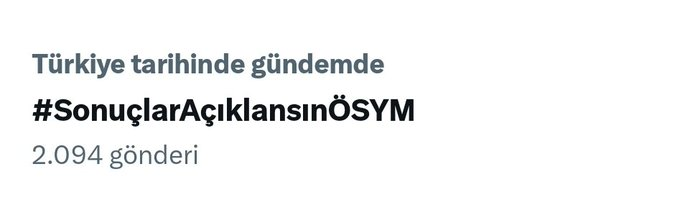 şu şekilde sonuçları bekliyorum:   #SonuçlarAçıklansınÖSYM