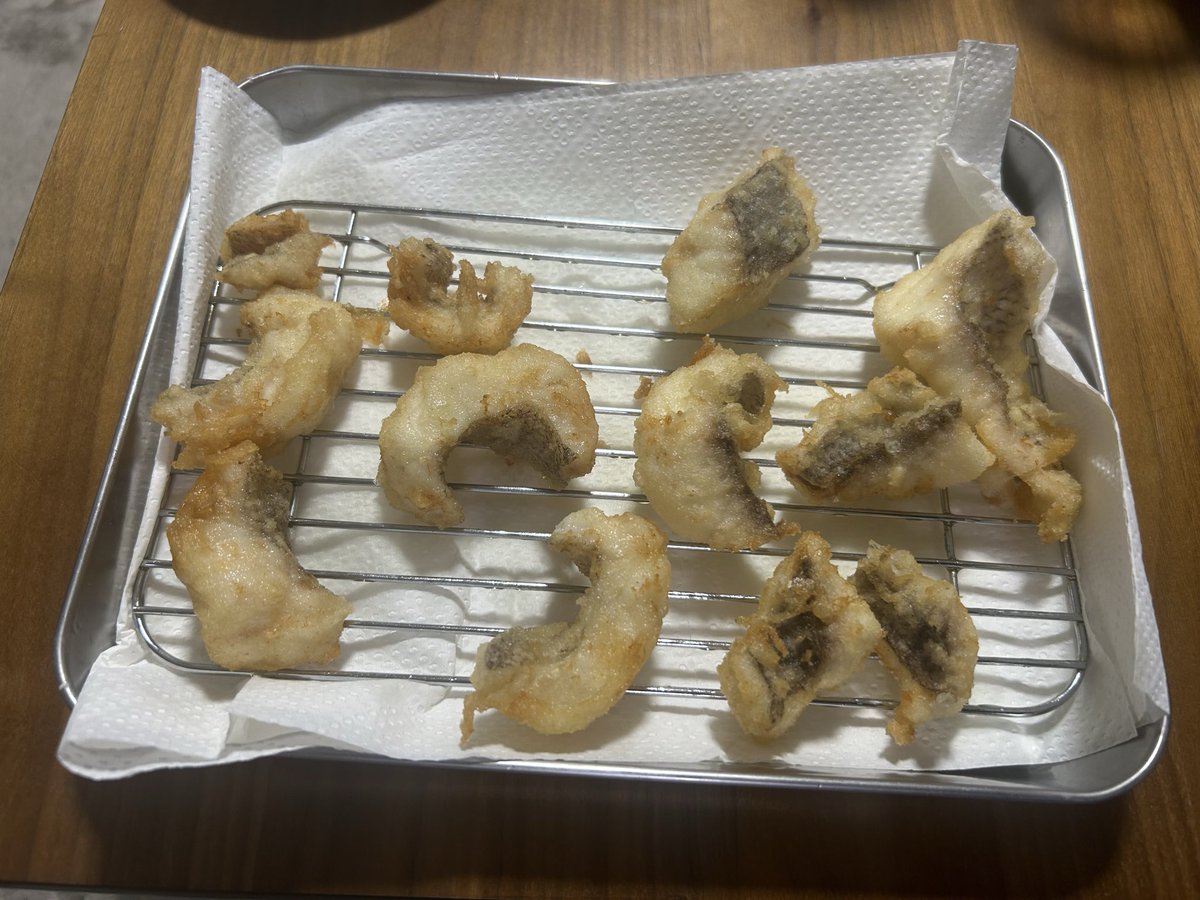 土曜日曜で釣ったやつらの天ぷら
アオリ、マダイが美味いのは分かってたけどアコウって天ぷらにしても美味いんですねw