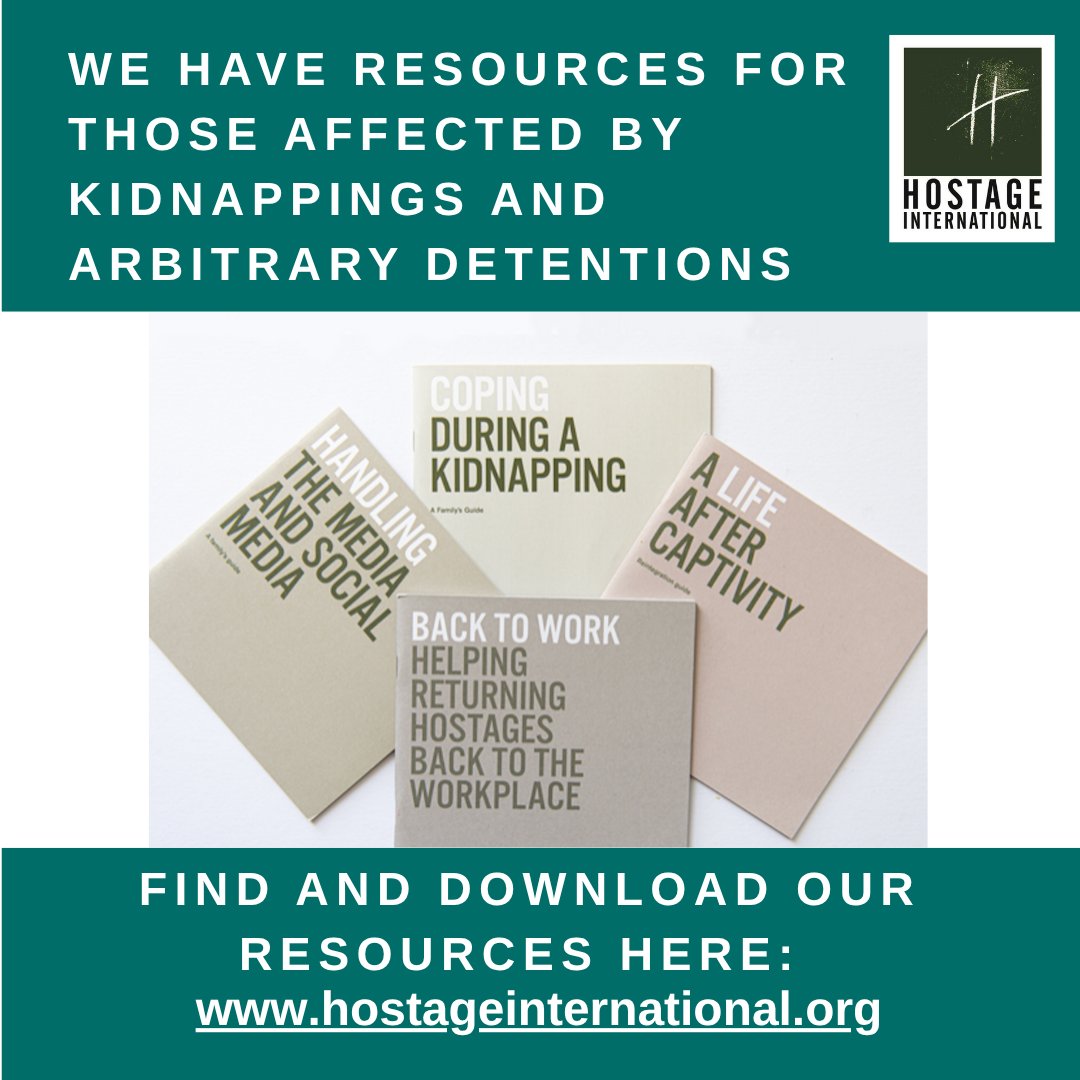 Every day our expert team is here - working quietly - to support people affected by #hostage situations, including #arbitrarydetentions around the world. We also have many resources on our website, developed by experts and those with lived experience.