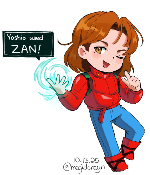 今夜の絵チャ！🍀すごく楽しかったです^^
First time drawing Yoshio's SNES design in a paint chat. 
Thank you for having me!🙌