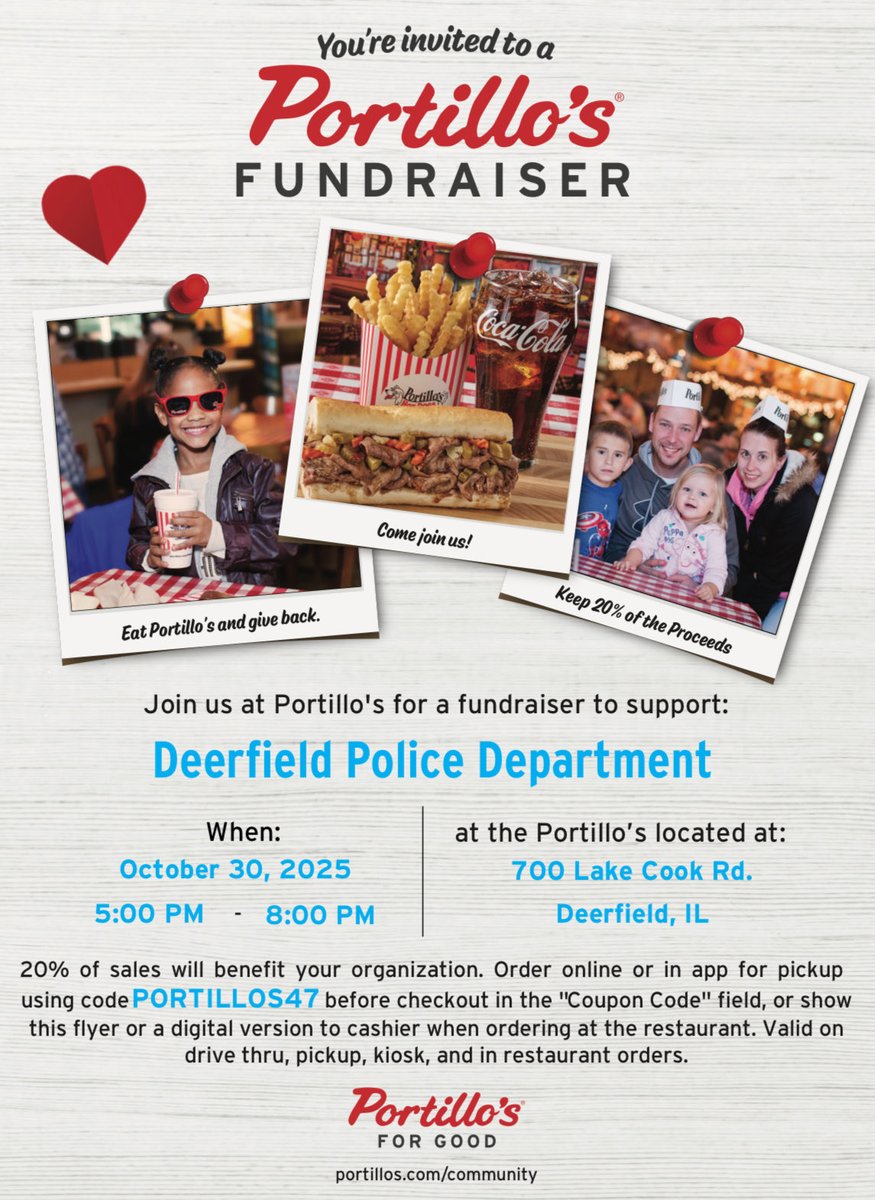 Deerfield Police tweet media