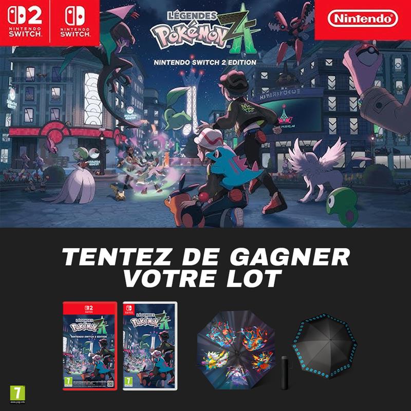 Micromania-Zing (@micromania_fr) on Twitter photo Rendez-vous demain pour la sortie de Légendes Pokémon Z-A 🔥
Et en attendant, tentez de gagner votre exemplaire du jeu ainsi qu'un superbe parapluie ultra collector !
Pour participer ⤵️
🔴 Like, RT & Follow <a href="/Micromania_Fr/">Micromania-Zing</a>
🔴 Mentionner en réponse un ami avec Rendez-vous demain pour la sortie de Légendes Pokémon Z-A 🔥
Et en attendant, tentez de gagner votre exemplaire du jeu ainsi qu'un superbe parapluie ultra collector !
Pour participer ⤵️
🔴 Like, RT & Follow <a href="/Micromania_Fr/">Micromania-Zing</a>
🔴 Mentionner en réponse un ami avec