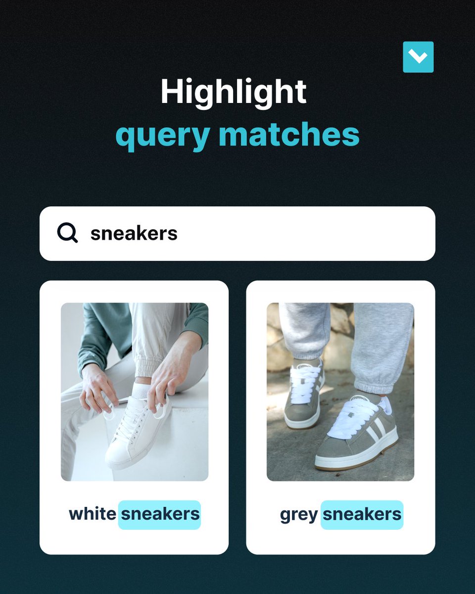 LuigisBox's tweet image. 4. Highlight query matches.
Bold the terms shoppers typed so they instantly know the results are relevant.