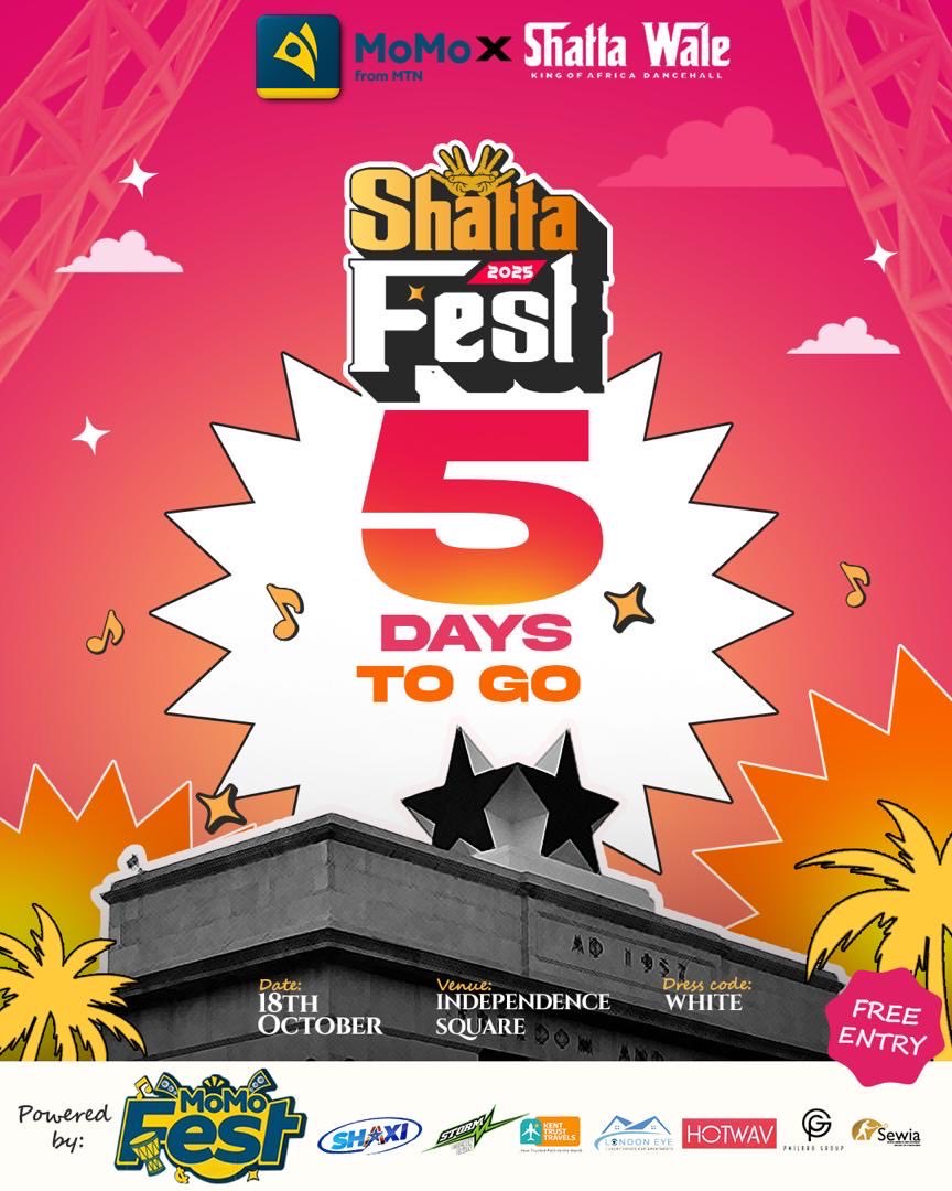 WHO IS READY!!!!  The biggest concert in Ghana history over 100,000 people at Independence Square, October 18 #ShattaFest2025 #ShattaBration ALL WHITE