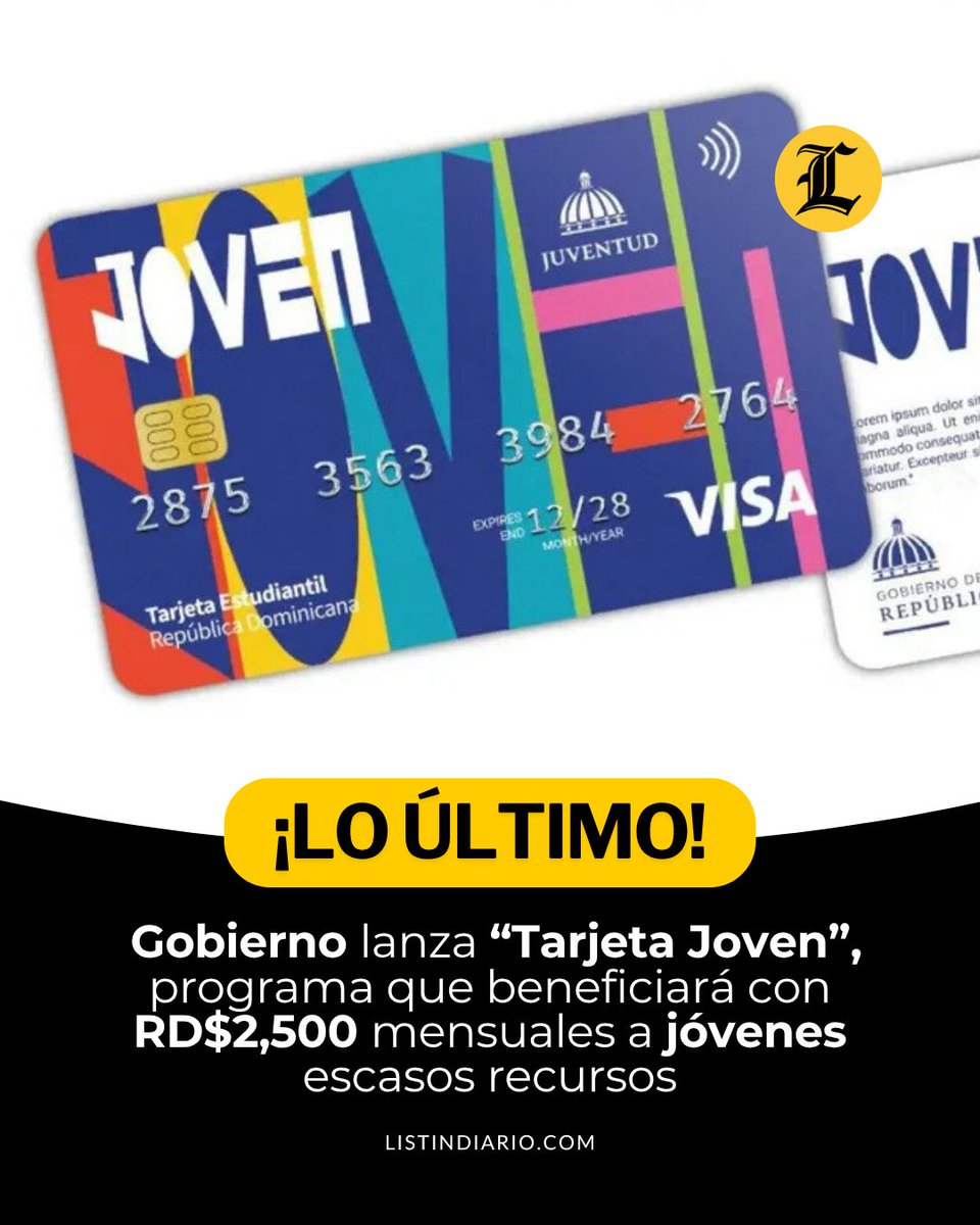 Excelente iniciativa del gobierno. Apoyar a los jóvenes de escasos recursos con una ayuda mensual de 2,500 pesos es invertir en el futuro, en la educación y en las oportunidades que fortalecen el desarrollo del país.