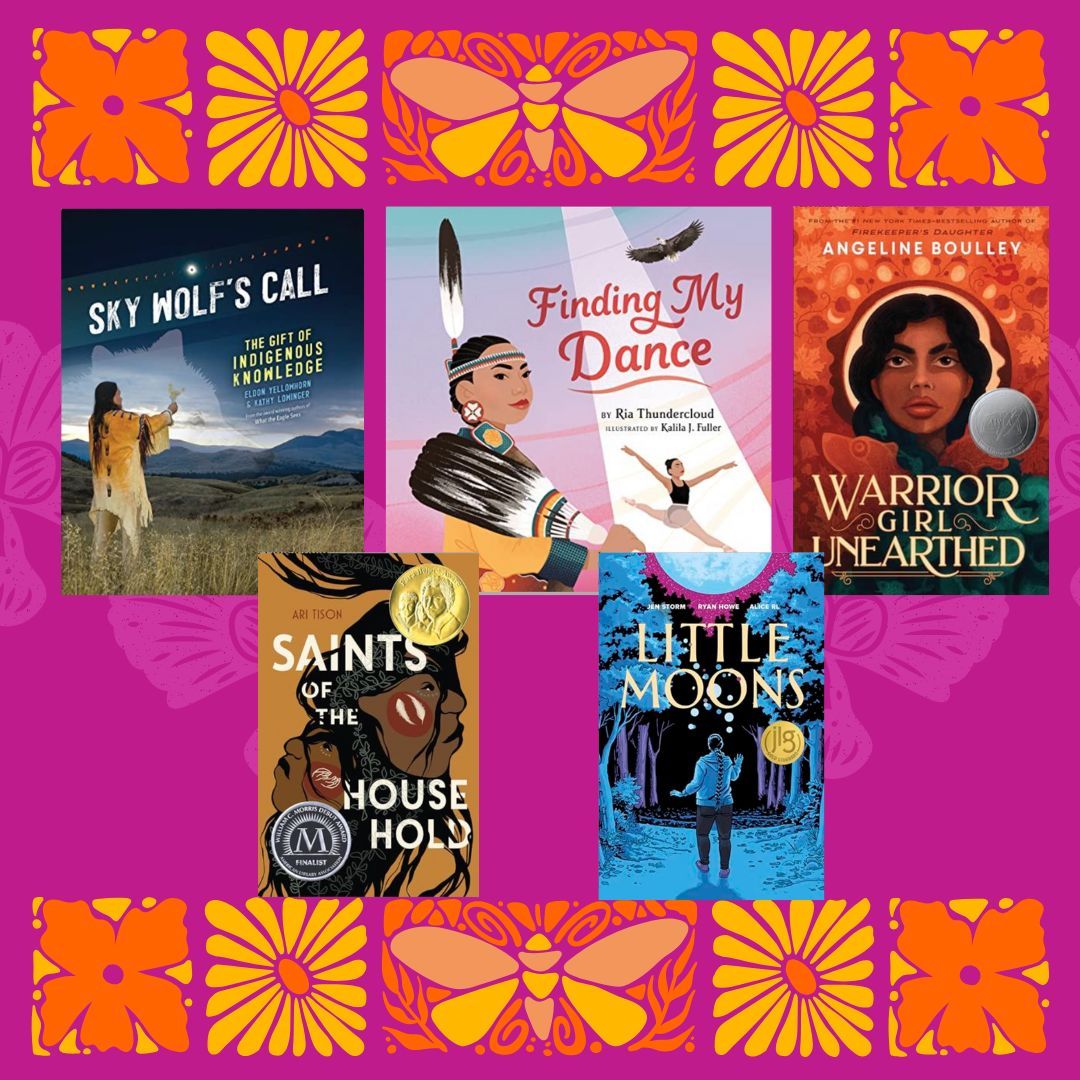 SRCHuskyLibrary's tweet image. 🌎📚 Happy Indigenous Peoples’ Day!

Celebrate by exploring stories that honor Indigenous voices, knowledge, and creativity.

✨ Sky Wolf’s Call
💃 Finding My Dance
🔥 Warrior Girl Unearthed
🏅 Saints of the Household
🌙 Little Moons

#IndigenousPeoplesDay #ReadNative #HuskyReads