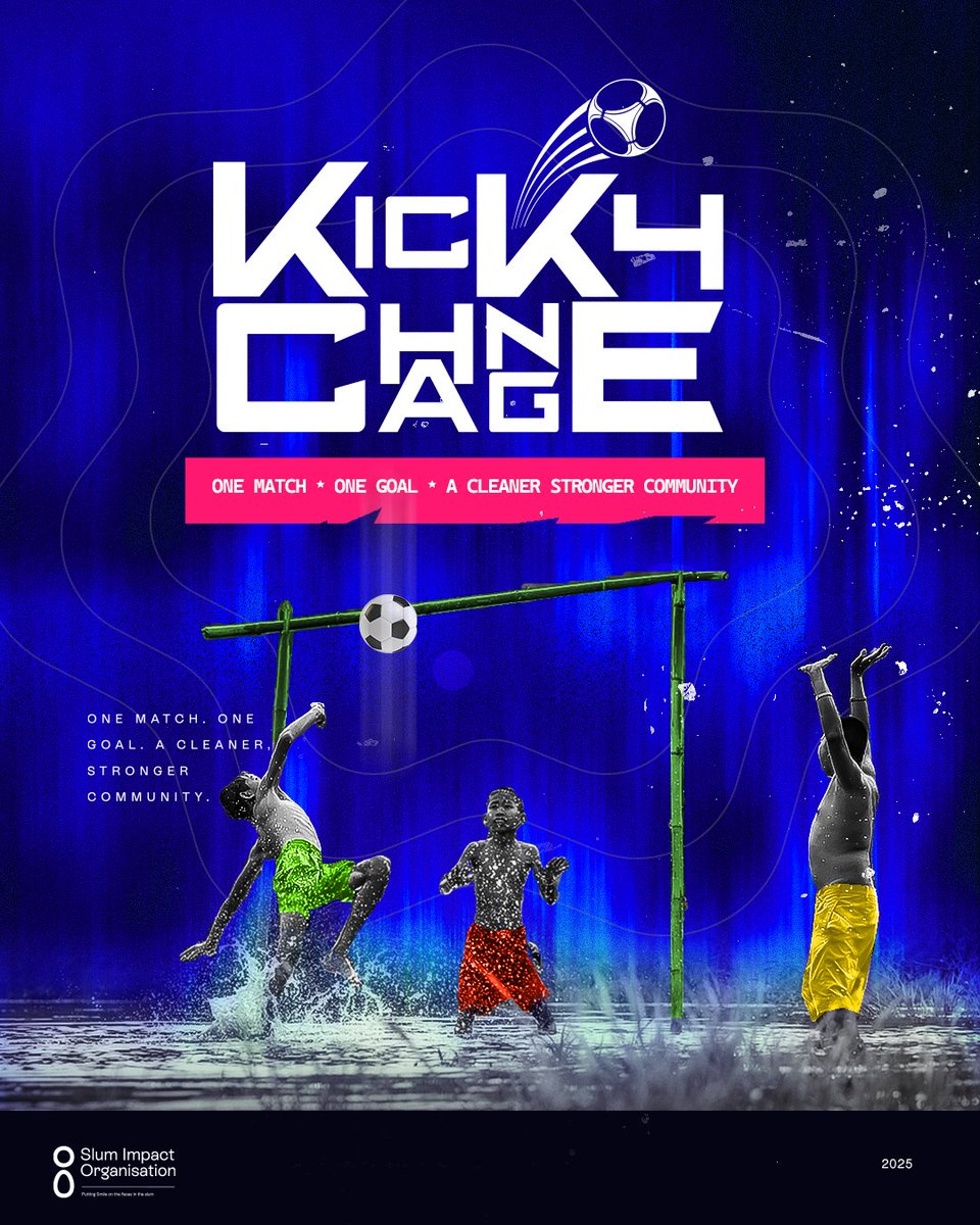slumimpactorg's tweet photo. What if football could do more than score goals? ⚽️✨
What if every kick built hope, united communities, and sparked real change?
Get ready for #KickForChange, a movement where sports meet service and impact takes the field. 🔥🔥🔥
#KickForChange
#SIO
#ImpactingLives https://t.co/rsHGHkXafV
