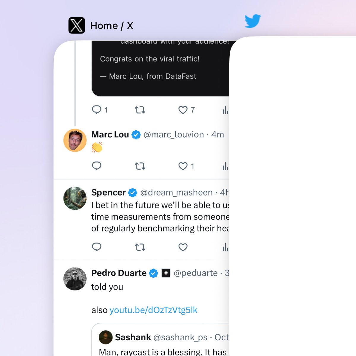 Looks like the favicon of t.co domain is still the old twitter icon

You can see it when you click on an external link from the mobile site

Interesting! 🤔 <a href="/nikitabier/">Nikita Bier</a>