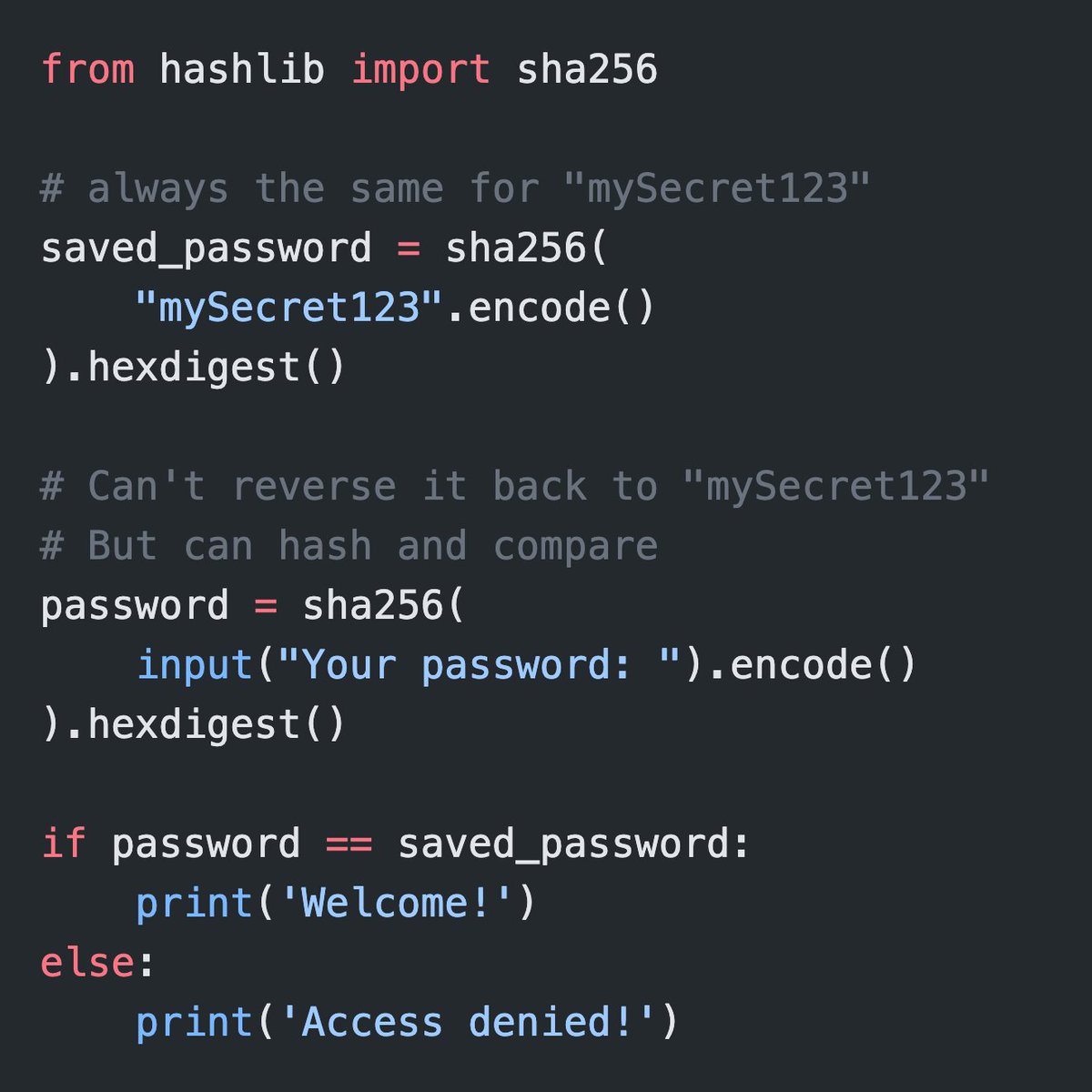 kotov_dev's tweet image. "We don't store your password" isn't marketing hype. It's true.
Companies store password hashes, not passwords.
How hashing works:
› One-way only (can't reverse)
› Same input = same output
› Different input = different output
They can verify your password but can't…